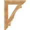 Ekena Millwork Balboa Slat Rough Sawn Bracket w/ Offset Brace, Western Red Cedar, 8"W x 32"D x 44"H BKT0806X32X44BOA06RWR - alternate 2